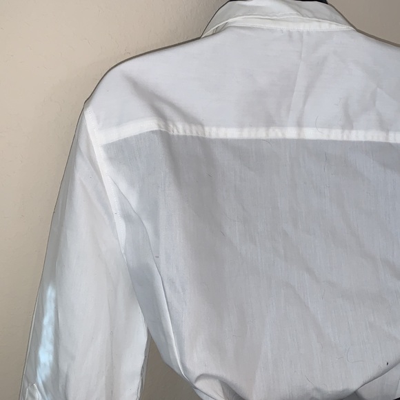 Ladies Nautica Collard Tailored (type) Blouse NEW WITH TAGS 3/4 Sleeves w/Cuffs - Picture 6 of 7